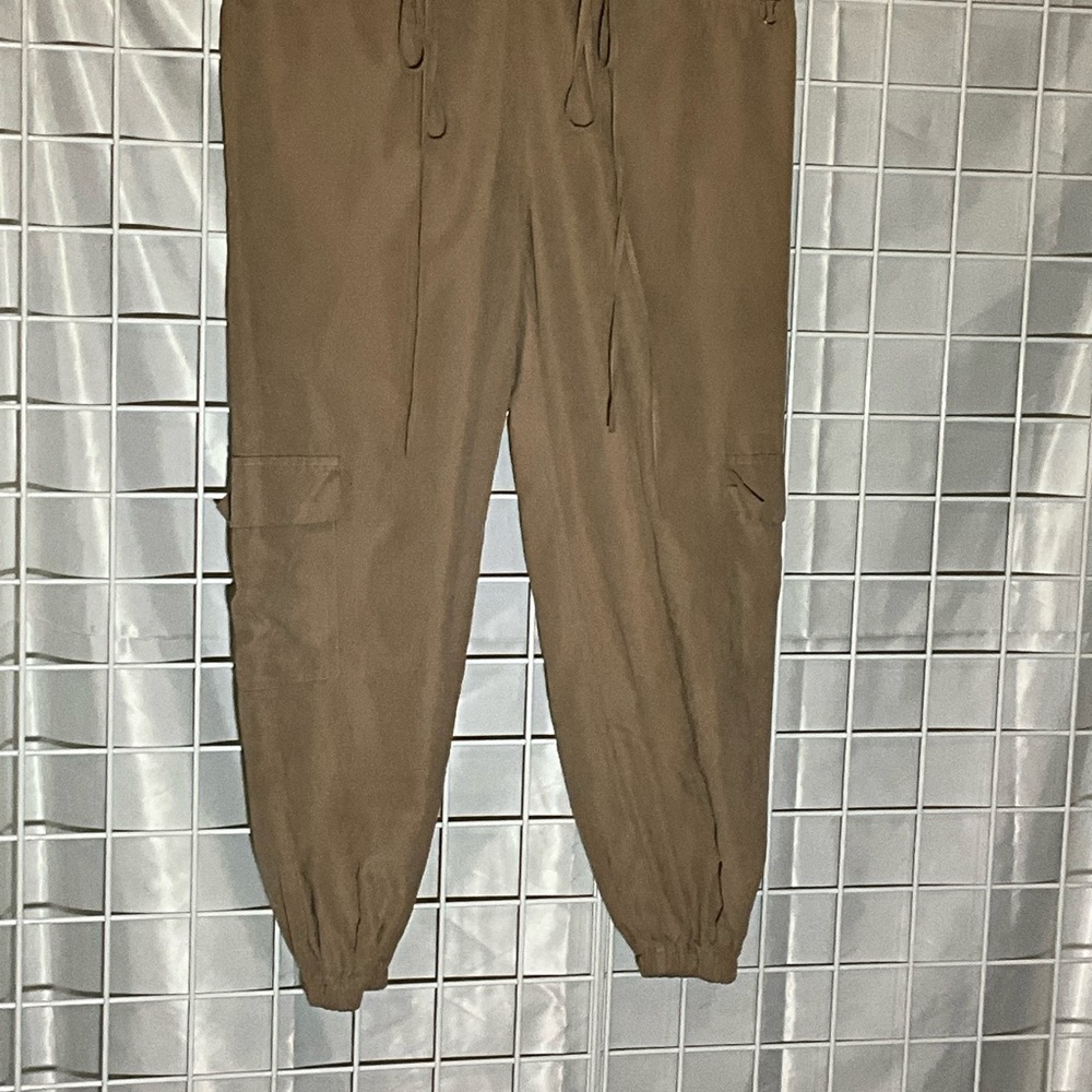 Women's Brown Parachute Pants